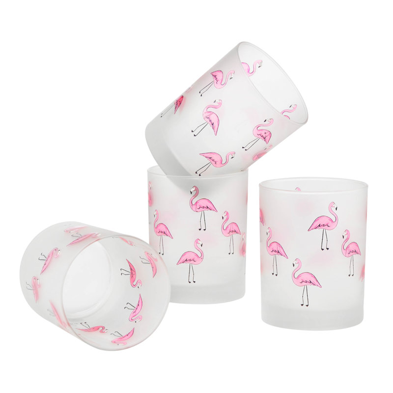  Culver Flamingos 14 oz. Whiskey Glass