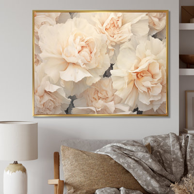" Beige Carnations Arrangement V "