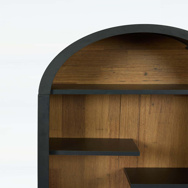 Armoire de rangement ouverte à 4 niveaux, Noir