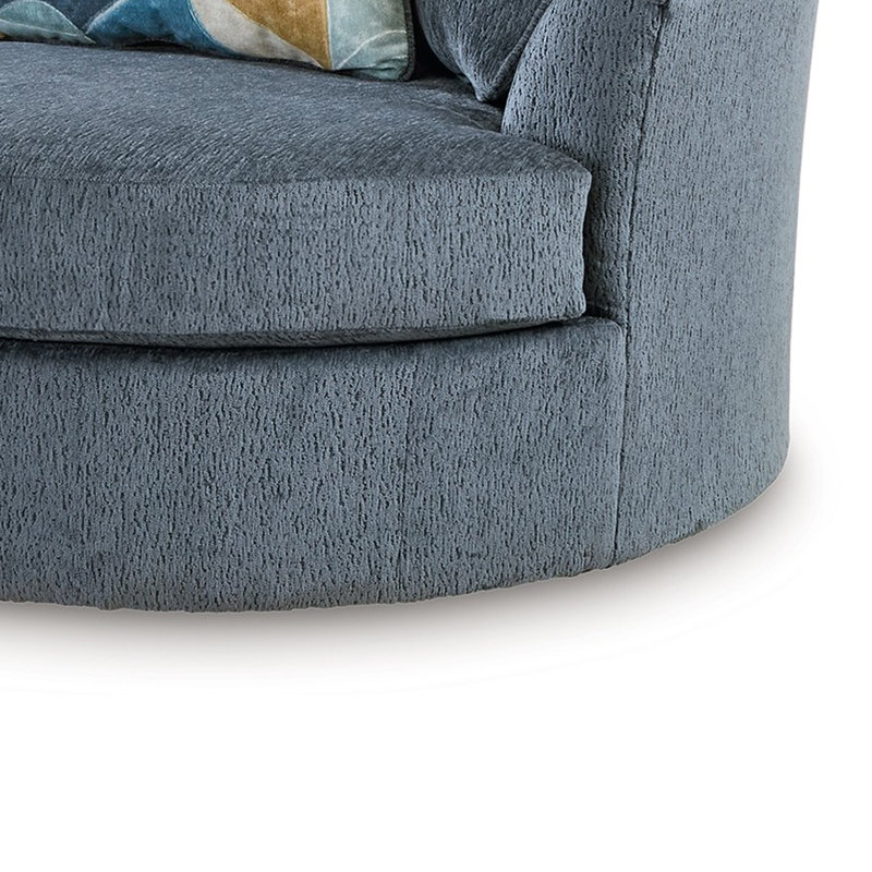 Chaise d'appoint Maxo, Mélange de polyester bleu