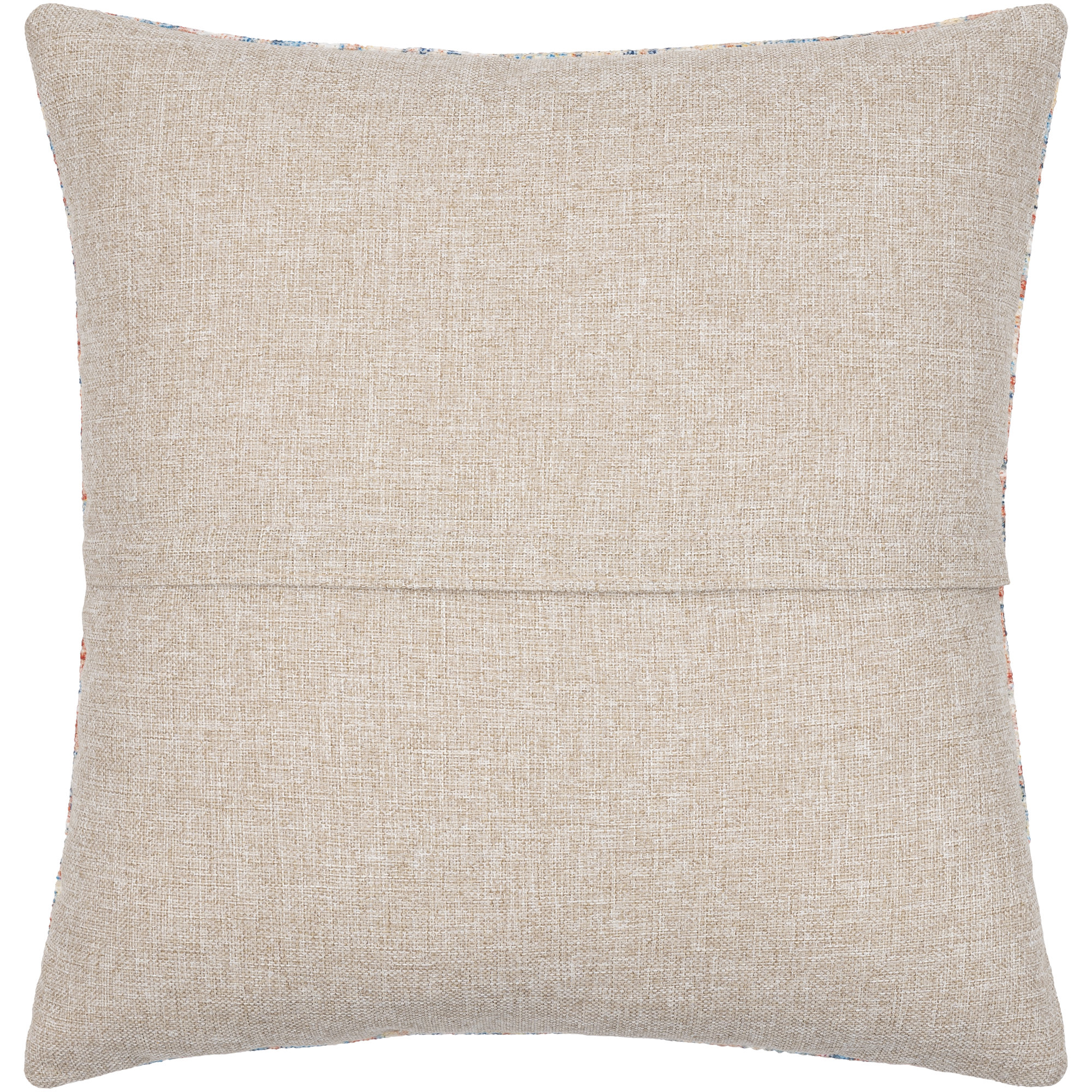 Colin Floral Throw Pillow, 20" x 20", Brown/Tan/Burnt Orange