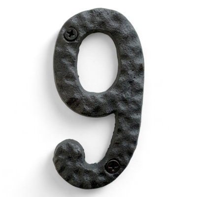 4'' H Metal House Number