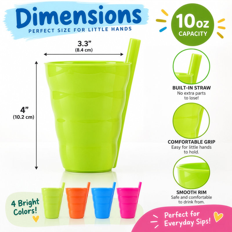 10 oz. Drinking Glass Set, Small