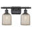 Brysin 15" W 2-Light Dimmable Metal Vanity Light with Glass Shades-848961673-844129628