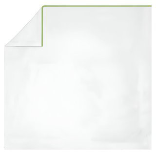 400TC Embroidery Cotton Sateen 4 Piece Sheet Set Fitted Sheet Fits Upto 16" Deep Pocket, Queen Sheet Set, Sage Border