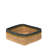 Square Baskets, Seagrass, Set Of 2 Sm: 8X8x4, Lrg: 10.5X10.5X4.5