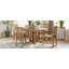Ensemble de table de salle à manger extensible 5 pièces Rustic-675391738