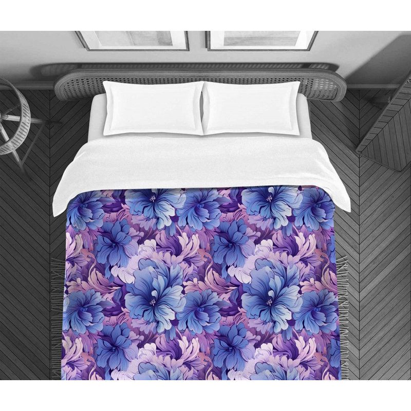 Édredon floral Anonda, Édredon simple très long