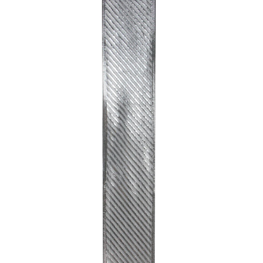 Diagonal Stripe Wired Christmas Craft Ribbon 2.5" x 10 Yards Northlight Seasonal 