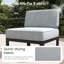  Ensemble de meubles de patio 7 pièces en aluminium avec table de feu, ensemble modulaire d'extérieur pour conversation en L-1898470389-1898470392