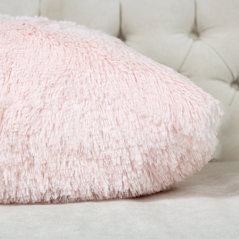 Square Pillow Cover & Insert, Pink, 16" x 16", Polyester