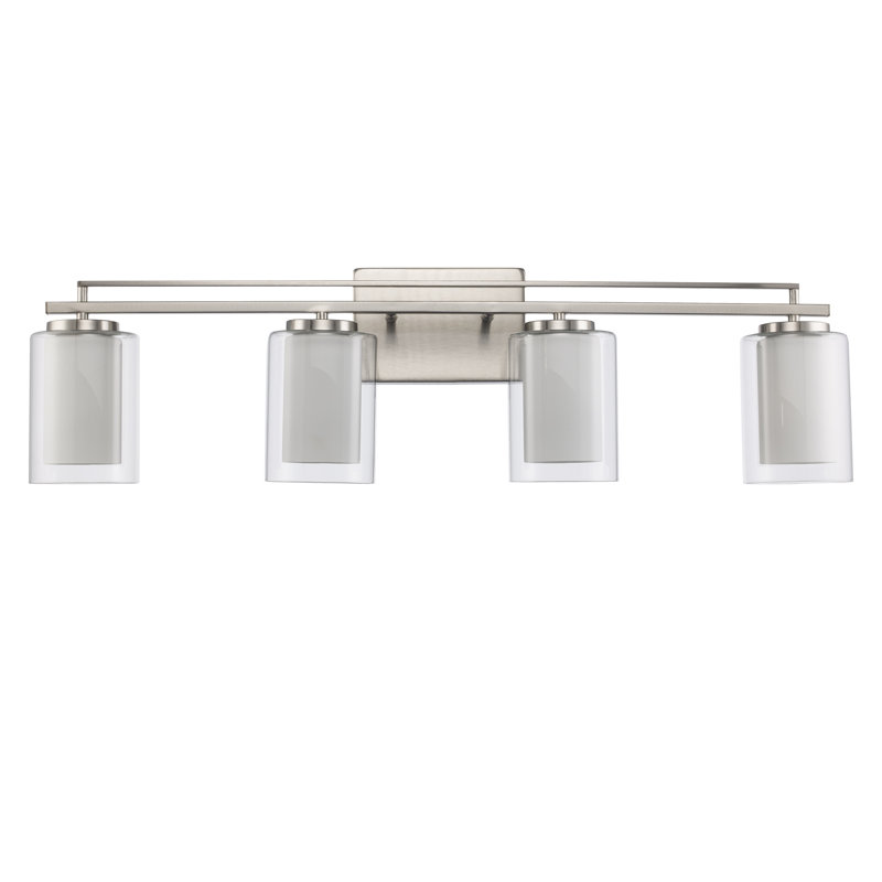 Dimmable Chandelier, Brushed Nickel, 4