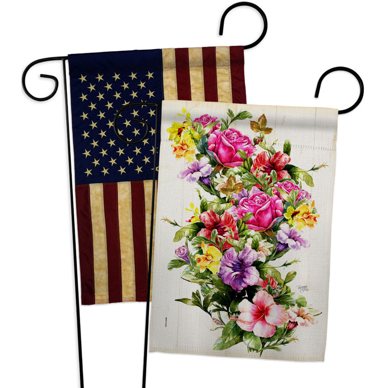 Drapeau de jardin 18 po x 13 po Mix Bouquet