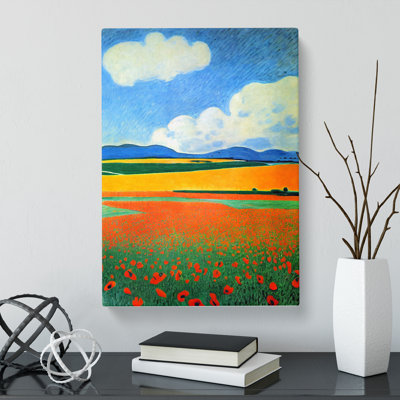 Bostobrick Poppy Field - Wrapped Canvas