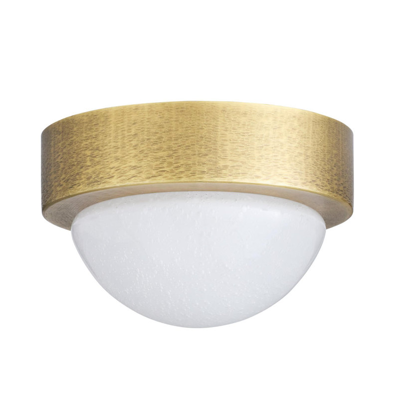 Lennon 1 - Light LED Flush Mount, Antique Brass