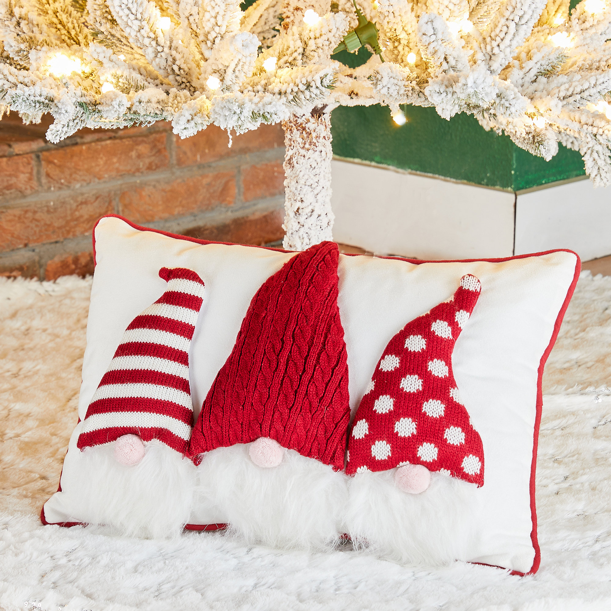 Glitzhome Gnome Rectangular Pillow Cover & Insert & Reviews | Wayfair