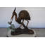 Statue en bronze Dingman Crane on a Tree - Taille: L 24 po x l 20 po x H 21 po.