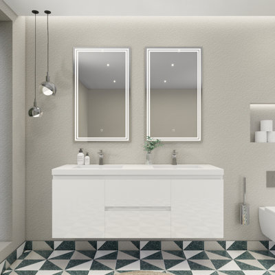 Ensemble de meuble-lavabo double 59 po Aylanna
