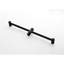 Douche en noir mat avec fonctions de tuyau en acier inoxydable pour la tête, la barre coulissante et la valve-126353206