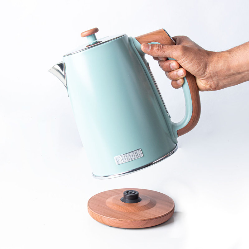 HADEN Dorchester 1.7L Stainless Steel Electric Tea Kettle, Green