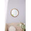 Miroir mural oval en bois