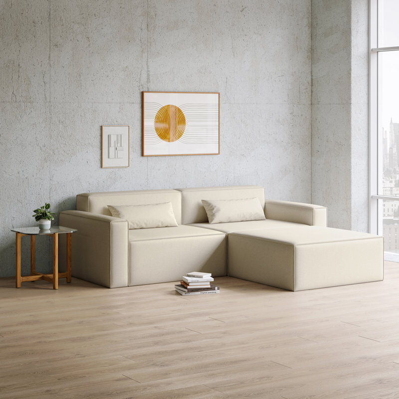 Mix Modular 3-Pc Sectional, Mowat Raven