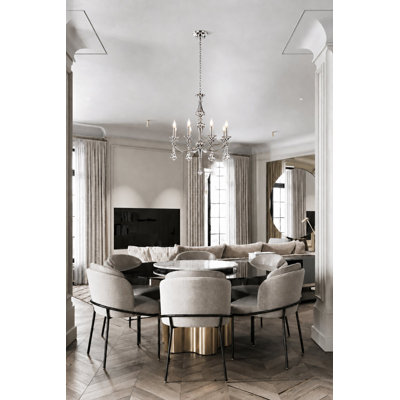 Lustre en cristal 8 lumières Jasslynn