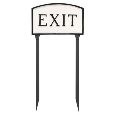 Enseigne de jardin «Exit»