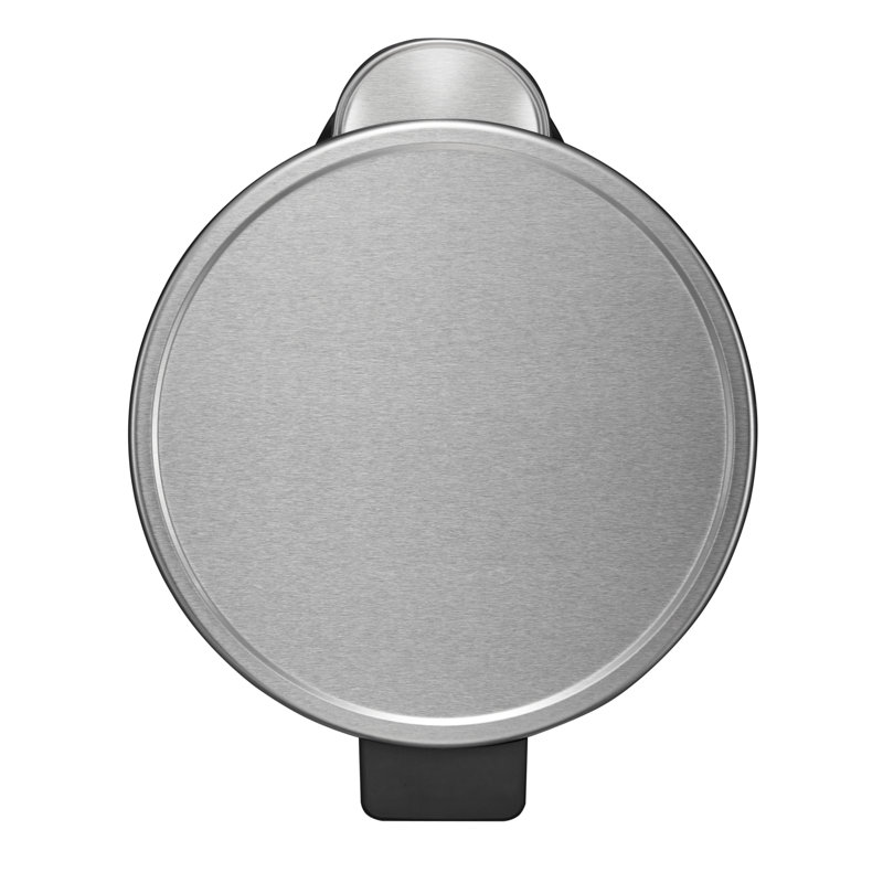 Eva Steel Step On Kitchen Trash Can, Stainless Steel, 30 L