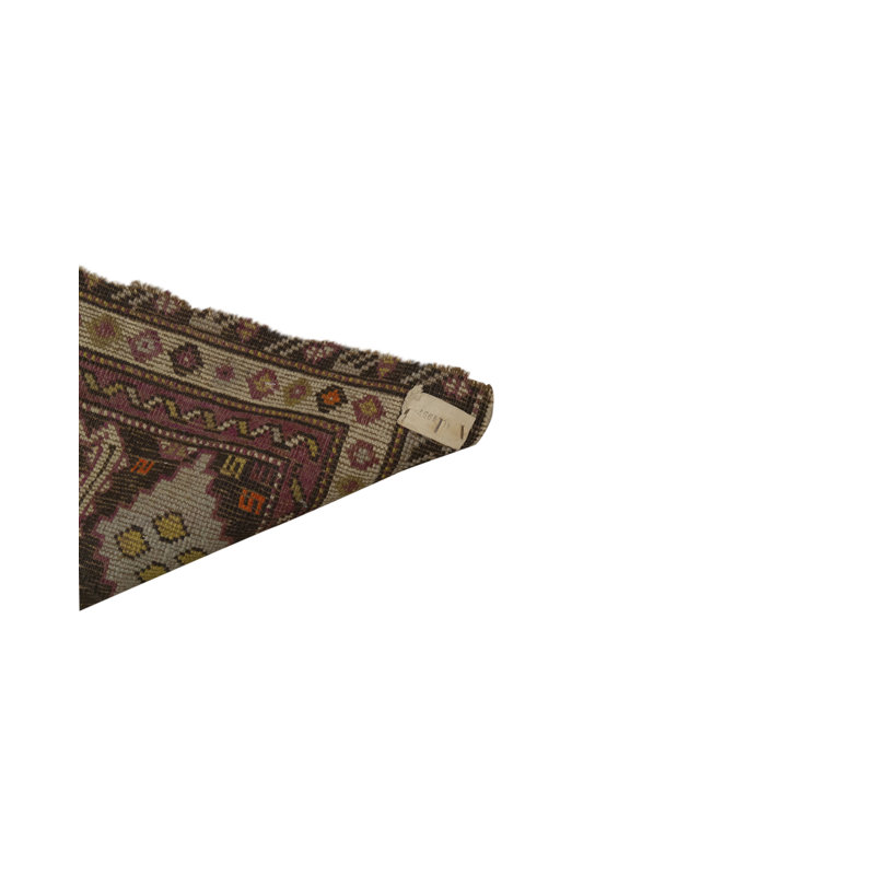 Tapis brun de haute qualité noué à la main