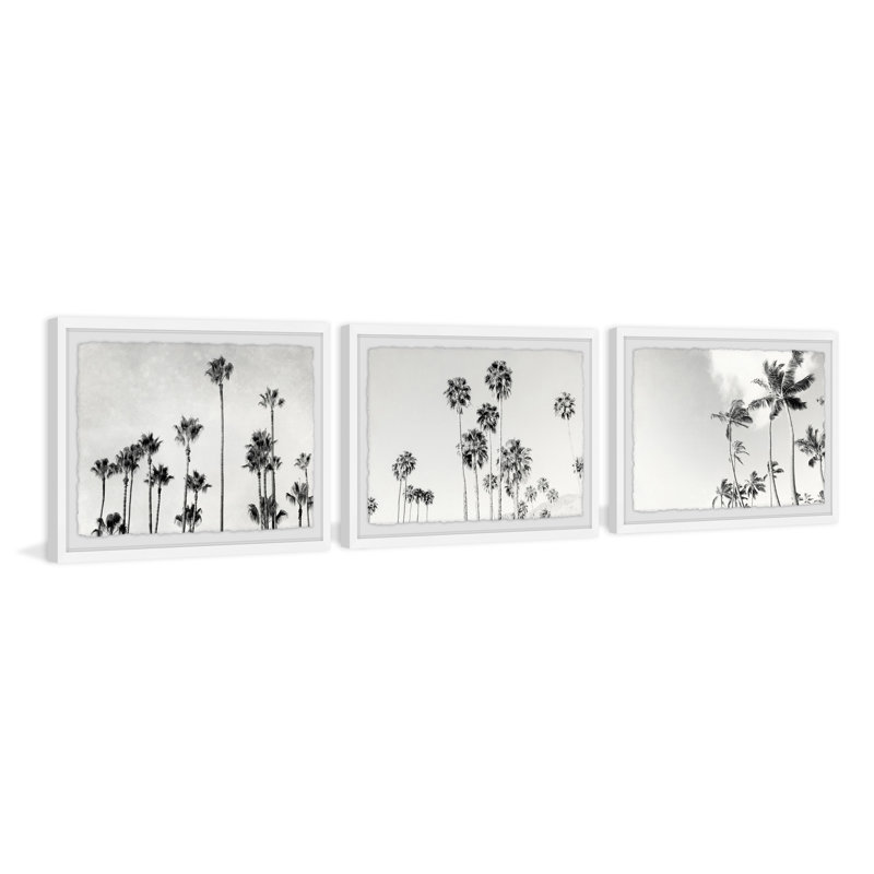 «Paradise Triptych» par Morgan Hartley - ensemble de 3 reproductions de photos encadrées, H 24 po x l 36 po x P 1,5 po