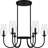 Amandah 6-Light Matte Black Chandelier