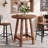39.4" H Solid Wood Round Bar Table, Farmhouse  High Top Pub Table,  Counter Height Bar Cocktail Table for Pub, Bistro
