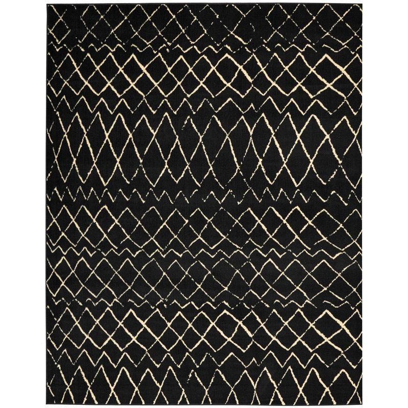Budyoni Geometric Indoor Rug, Rectangle 7'10" x 9'10"