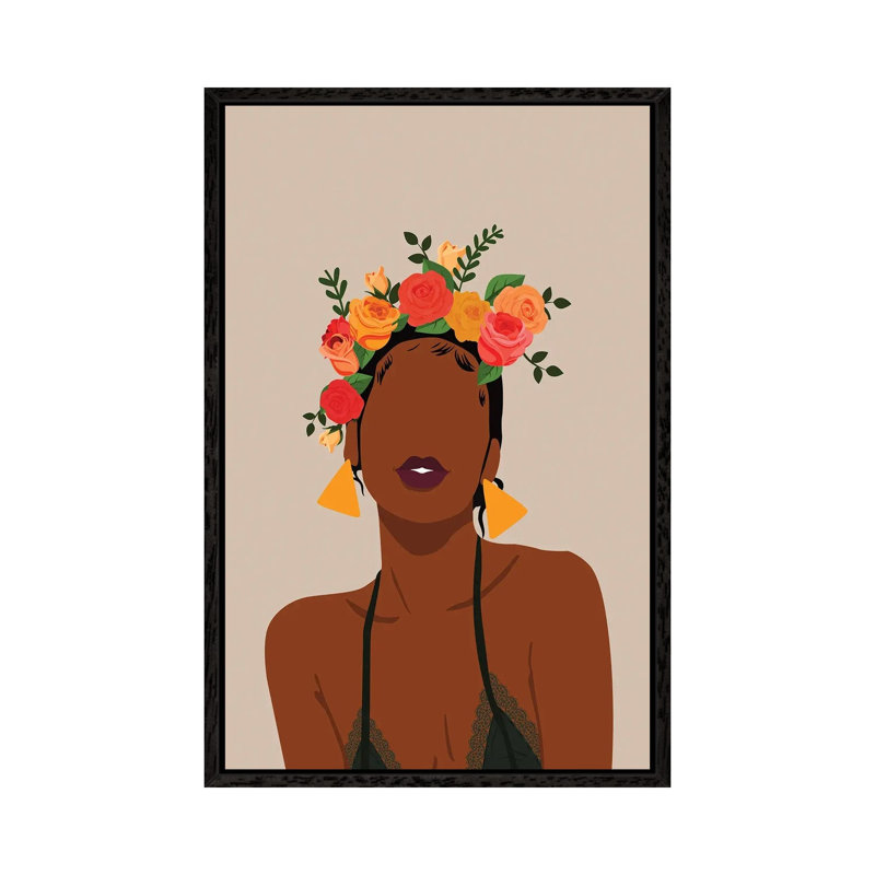 Crown - Print on Canvas, Black Framed, 66.04 cm H x 45.72 cm W