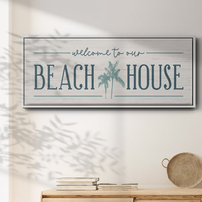 Our Beach House- Framed Canvas
