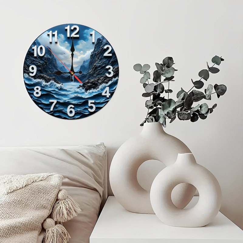 Horloge murale océan