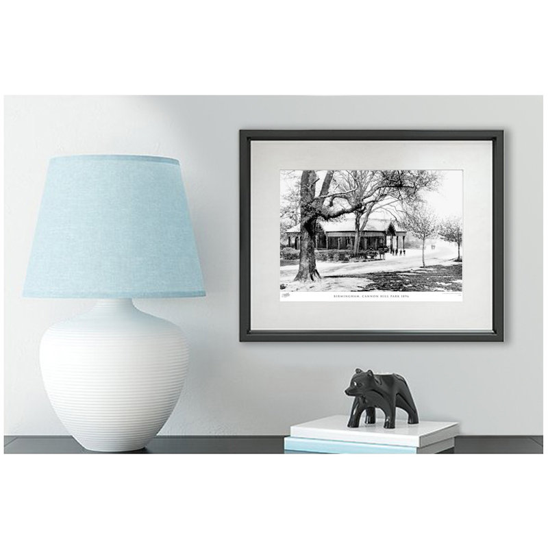 Birmingham, Cannon Hill Park 1896 - Single Picture Frame Print, 40cm H x 50cm W x 2.3cm D