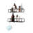 Adhesive Shower Caddy Set, Bathroom Organizer with Adjustable Hooks-67187132