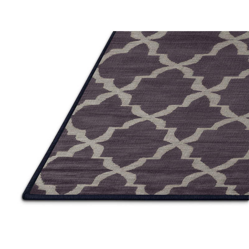 Tapis mauve lavable à la machine