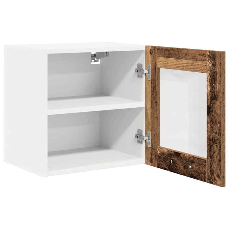 Vidaxl Hanging Cabinet With Door Riga 2 Pcs Sonoma Oak 40 X 31 X 40 Cm, Old Wood
