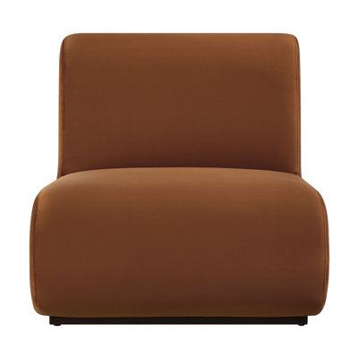 Denby Performance Velvet Accent Chair in Rust