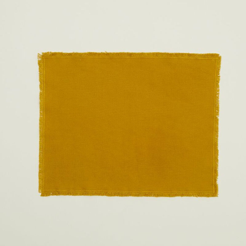 Essential Cotton Placemat - Set Of 4, Mustard