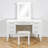 48" Makeup Vanity Set With Stool, LED Lighted Mirror, 7 Drawers Storage, Contemporary, Bedroom Dressing Area-730818552