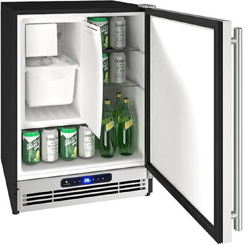 U-Line 20.88'' W Freestanding 44 Cans (12 oz.) 2.1 Cubic Feet Beverage Cooler with Reversible Door