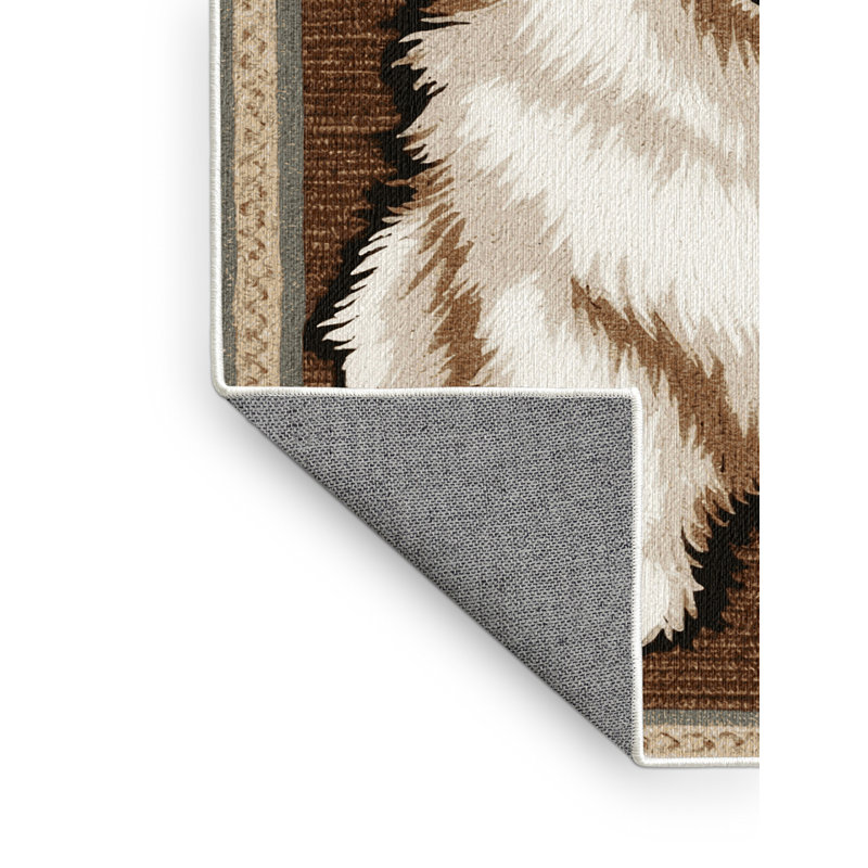  Tapis lavable pour chien esquimau américain, Carré 5 pi