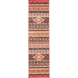 Southwestern Machine Woven Area Rug in Orange/Brown/Beige