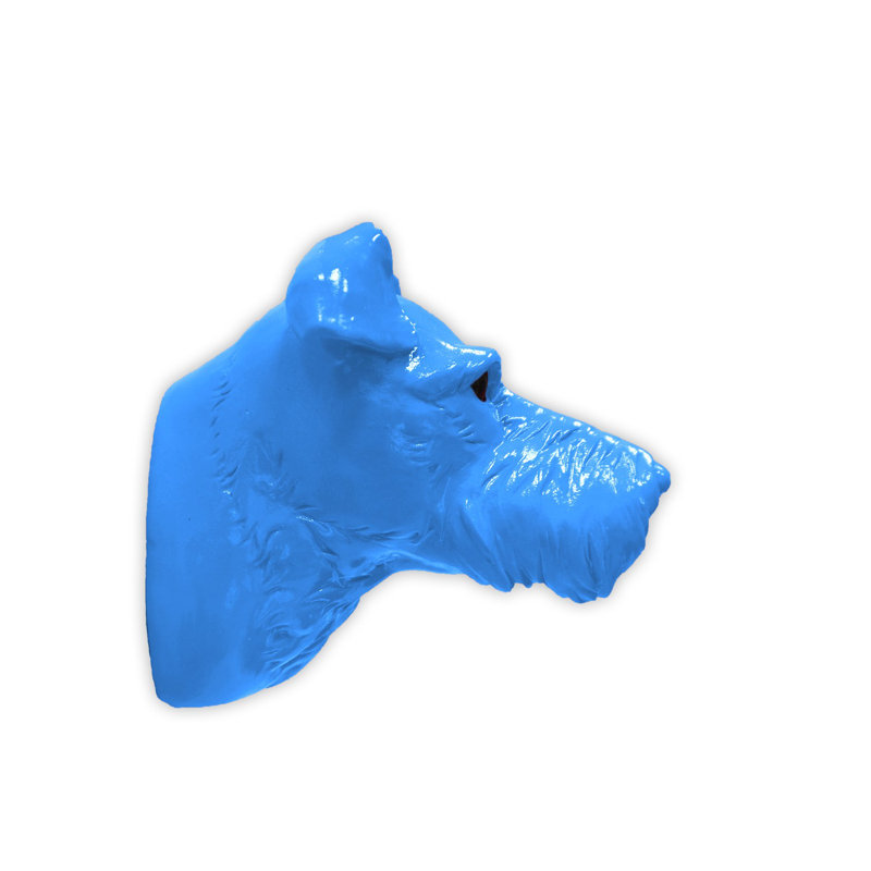 Animals Wall Decor on Polyresin, Blue