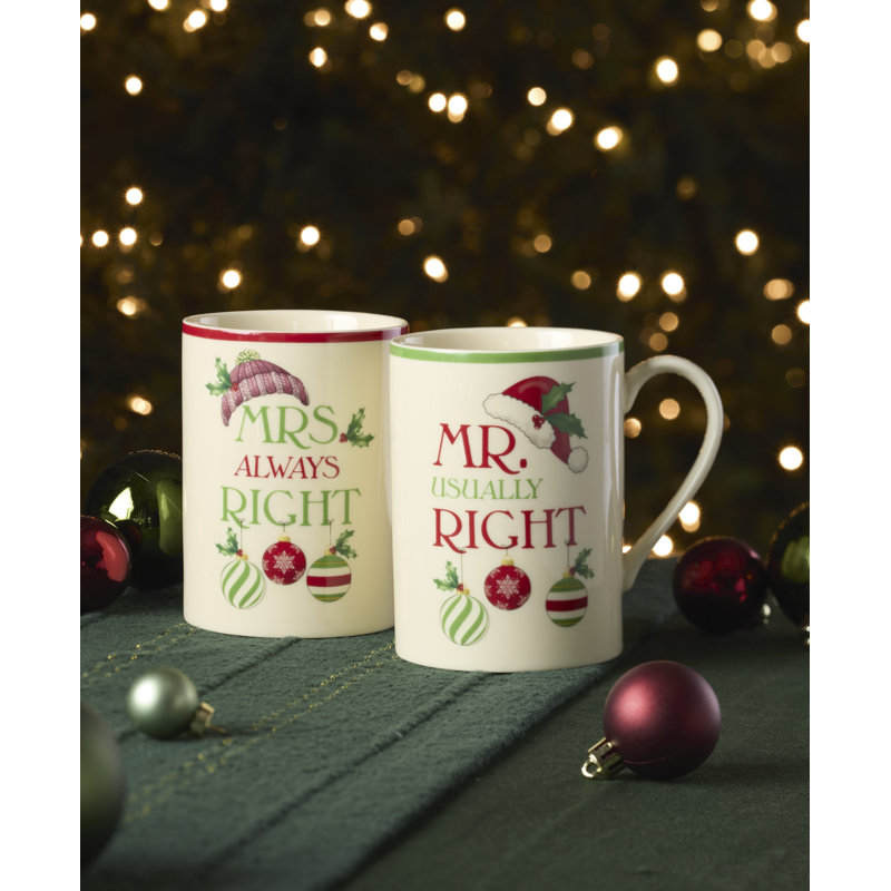 Ensemble de 2 tasses M. et Mme