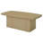 Harolyn Rectangular Pedestal Coffee Table with Woodgrain Finish, Greige